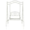Banc Balançoire Acier 113 x 121,5 x 168 cm Blanc antique 629104629104