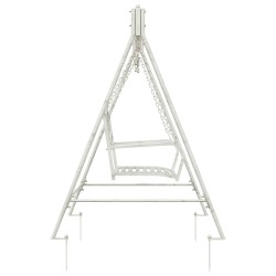 Banc Balançoire Acier 113 x 121,5 x 168 cm Blanc antique 629104629104