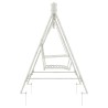 Banc Balançoire Acier 113 x 121,5 x 168 cm Blanc antique 629104629104