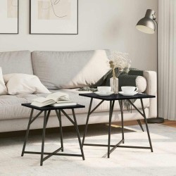 Ensemble de tables d'appoint 2 pcs Chêne noir 629109629109