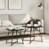 Ensemble de tables d'appoint 2 pcs Chêne noir 629109629109