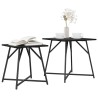 Ensemble de tables d'appoint 2 pcs Chêne noir 629109629109