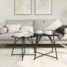Ensemble de tables d'appoint 2 pcs Chêne noir 629109629109