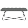 Banc avec capitonnage bouton Gris foncé 110 x 40 x 46 cm Tissu 629110629110