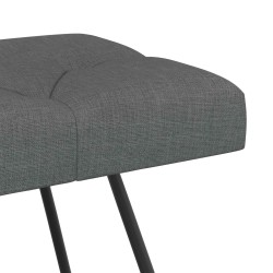 Banc avec capitonnage bouton Gris foncé 110 x 40 x 46 cm Tissu 629110629110
