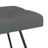 Banc avec capitonnage bouton Gris foncé 110 x 40 x 46 cm Tissu 629110629110