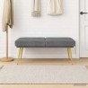 Banc à double couche Gris foncé 120 x 45 x 46 cm Velours 629113629113