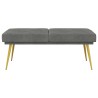 Banc à double couche Gris foncé 120 x 45 x 46 cm Velours 629113629113
