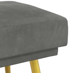 Banc à double couche Gris foncé 120 x 45 x 46 cm Velours 629113629113
