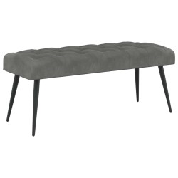 Banc avec capitonnage bouton Gris foncé 110 x 40 x 46 cm 629114629114