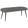 Banc avec capitonnage bouton Gris foncé 110 x 40 x 46 cm 629114629114