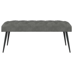Banc avec capitonnage bouton Gris foncé 110 x 40 x 46 cm 629114629114