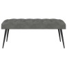 Banc avec capitonnage bouton Gris foncé 110 x 40 x 46 cm 629114629114
