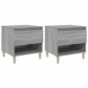Tables de chevet 2 pcs Sonoma gris 50x46x50cm Bois d’ingénierie 629126629126