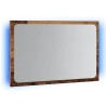 Miroir de salle de bain avec lumière LED vieux bois 60x8,5x38cm 629132629132