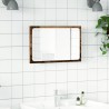 Miroir de salle de bain avec lumière LED vieux bois 60x8,5x38cm 629132629132