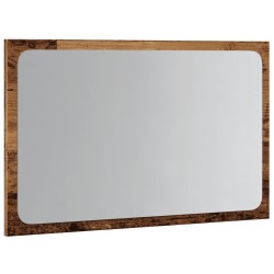 Miroir de salle de bain avec lumière LED vieux bois 60x8,5x38cm 629132629132
