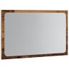 Miroir de salle de bain avec lumière LED vieux bois 60x8,5x38cm 629132629132