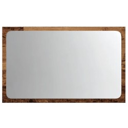 Miroir de salle de bain avec lumière LED vieux bois 60x8,5x38cm 629132629132