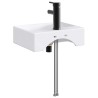 Lavabo de salle de bains Noir Mat 39 x 30,5 x 12,5 cm métal 629133629133