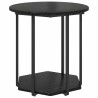 Ensemble de tables d'appoint avec étagère 2 pcs Chêne noir 629148629148