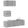 Ensemble de meubles TV 4 pcs Sonoma gris Bois d'ingénierie 629160629160
