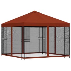 Abri de jardin avec parois 3 x 3 m Terre cuite 629162629162