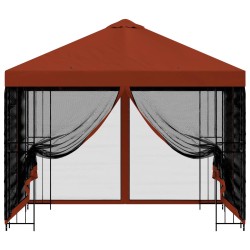 Abri de jardin avec parois 3 x 3 m Terre cuite 629162629162