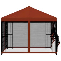 Abri de jardin avec parois 3 x 3 m Terre cuite 629162629162