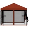 Abri de jardin avec parois 3 x 3 m Terre cuite 629162629162