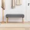Banc à double couche Gris foncé 110 x 40 x 47 cm Tissu 629164629164