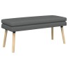 Banc à double couche Gris foncé 110 x 40 x 47 cm Tissu 629164629164