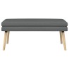 Banc à double couche Gris foncé 110 x 40 x 47 cm Tissu 629164629164