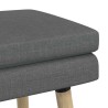 Banc à double couche Gris foncé 110 x 40 x 47 cm Tissu 629164629164