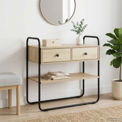 Table console Chêne Sonoma 80 x 40 x 75 cm Bois d'ingénierie 629167629167