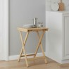 Table de cuisine Naturel 40 x 30 x 53,5 cm Bambou 629170629170