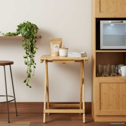 Table de cuisine Naturel 40 x 30 x 53,5 cm Bambou 629170629170