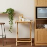 Table de cuisine Naturel 40 x 30 x 53,5 cm Bambou 629170629170
