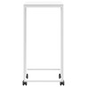 Table d'appoint avec roues Blanc 40x30x63,5cm Bois d'ingénierie 629173629173