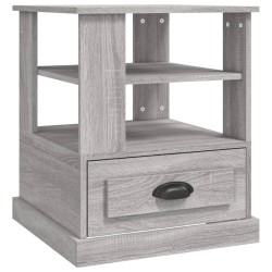 Table d'appoint sonoma gris 50x50x60 cm bois d'ingénierie 629176629176