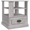 Table d'appoint sonoma gris 50x50x60 cm bois d'ingénierie 629176629176