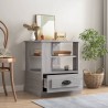 Table d'appoint sonoma gris 50x50x60 cm bois d'ingénierie 629176629176