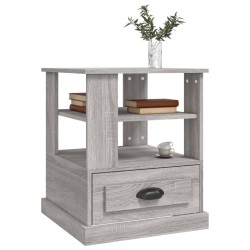 Table d'appoint sonoma gris 50x50x60 cm bois d'ingénierie 629176629176