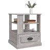 Table d'appoint sonoma gris 50x50x60 cm bois d'ingénierie 629176629176