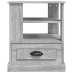 Table d'appoint sonoma gris 50x50x60 cm bois d'ingénierie 629176629176
