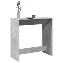Table de bar gris béton 102x50x103,5 cm bois d'ingénierie 629177629177