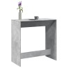 Table de bar gris béton 102x50x103,5 cm bois d'ingénierie 629177629177