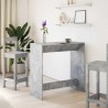 Table de bar gris béton 102x50x103,5 cm bois d'ingénierie 629177629177