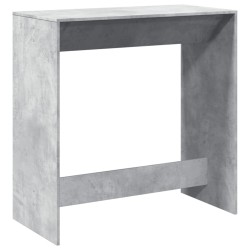 Table de bar gris béton 102x50x103,5 cm bois d'ingénierie 629177629177
