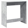 Table de bar gris béton 102x50x103,5 cm bois d'ingénierie 629177629177